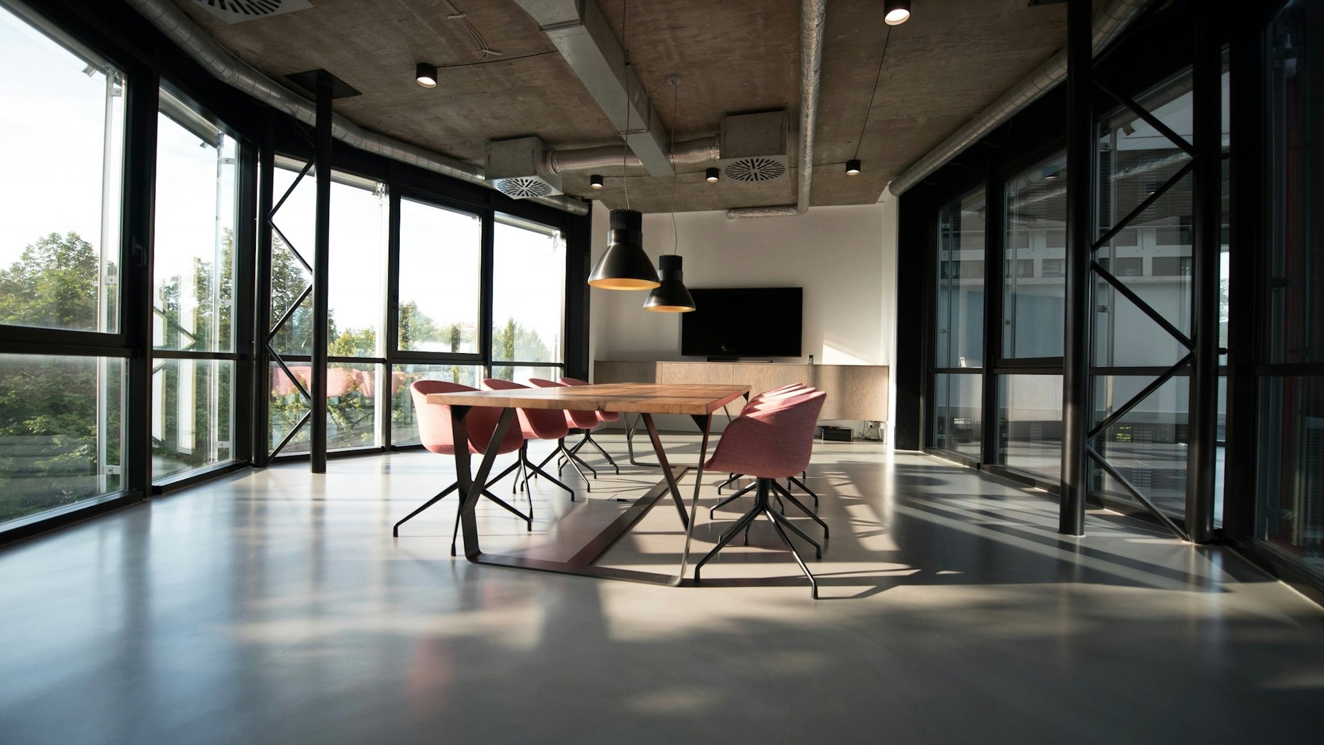 Bright modern office interior